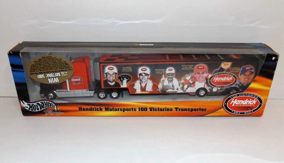 Hendrick Motorsports 100 Victories Hot Wheels TRANSPORTER 1984-2001 Collectible