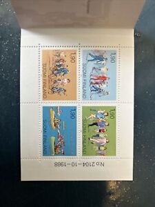 Finland 1989 MNH - Mass sport - booklet of 4 stamps