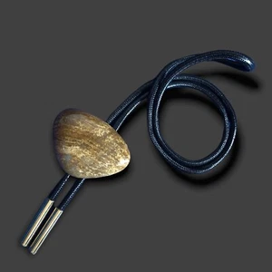Silicified Coral Bolo Tie - Unisex Necklace - Western Cowboy - Picture 1 of 4