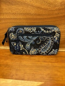 Vera Bradley Vintage Reise Organizer Geldbörse im Ruhestand Windsor Marine Muster - Bild 1 von 3