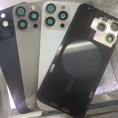 Replacement Rear Back Glass Big Hole For iPhone 15/15 Pro | Pro Max | Plus Lot - Image 1 of 3