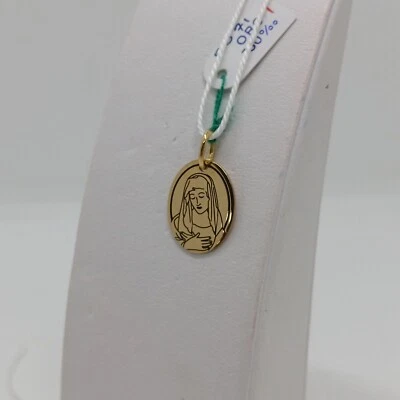 CIONDOLO MEDAGLIA SACRA MADONNA ORO GIALLO 18KT  1,85 GRAMMI (0071) - Immagine 1 di 4