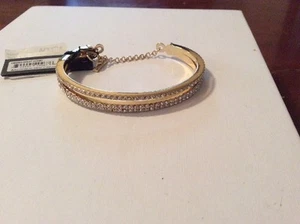 $58 Vince Camuto Gold Two Layer Bangle Bracelet VC-10 - Picture 1 of 3