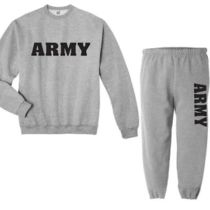 Sudadera Cuello Redondo Ejército Sudadera y Pantalones de Sudadera Traje Sudaderas Regalos - Imagen 1 de 1