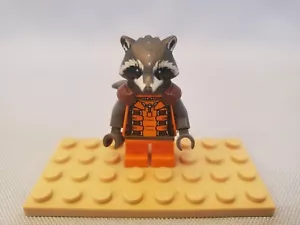 LEGO Marvel Rocket Raccoon Orange Minifigure 2014 Guardians of the Galaxy #76020 - Picture 1 of 2