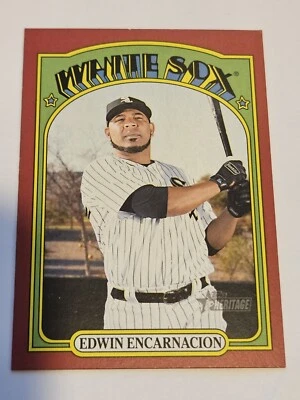 2021 Topps Heritage  Target Red Border 413 Edwin Encarnacion White Sox - Image 1 of 4
