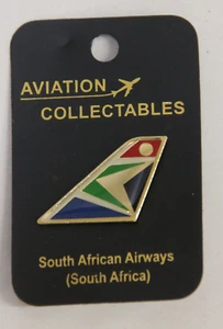 South African Airways Tail Fin Lapel Pin by Aviation Collectables NEW Old Stock - Picture 1 of 2