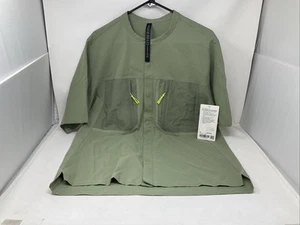 Lululemon Shirt Mens M Green Water Repellent Hiking Short Sleeve Shirt $118 NWT - Picture 1 of 6