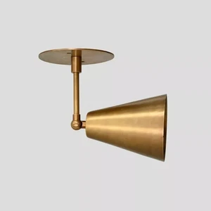 Applique da soffitto articolato luce metà secolo stile moderno Stilnovo parete ottone - Foto 1 di 4