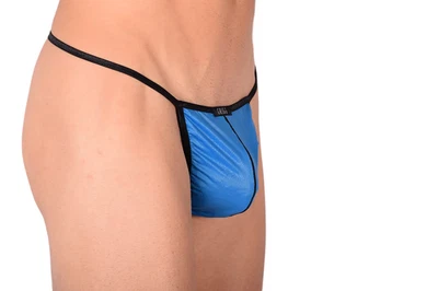 GREGG HOMME Boytoy String With T-Back Very Light Fabric in Teal 95014 157 - Image 1 of 4