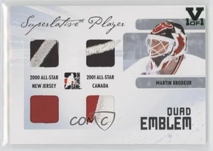 2009-10 ITG Superlative Volume 2 Silver Vault Emerald 1/1 Martin Brodeur HOF 1j8 - Picture 1 of 3