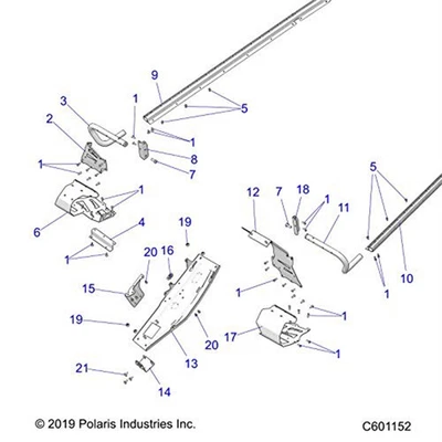 Polaris 1017419 Clutch Guard Backer w/ Stud Switchback RMK Assault 800 600 163 - Изображение 1 из 3