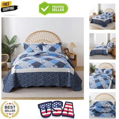 Colchas California King Quilt 120x120-3 piezas de gran tamaño King, extra grandes Qu... Foto 1 de 4