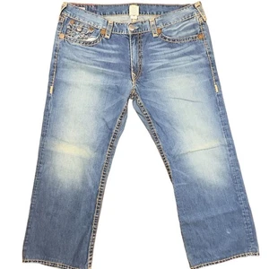 Herren True Religion Jeans Größe Billy Super T Monkey Wash Loose Fit Denim Gr. 44x34 - Bild 1 von 24