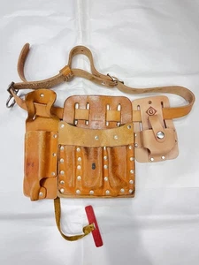 Klein Leather Tool Pouch # 5190 With Belt And Tone/tester Holsters. 001 - Picture 1 of 4