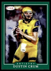 2022 SAGE Artistry Green Dustin Crum Kent State Golden Flashes #ART-DC - Picture 1 of 2