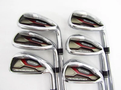 TaylorMade AERO BURNER Iron Set 7pcs 6-Pw Aw Flex S Stiff KBS C-TAPER 90 - Image 1 of 4
