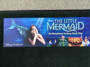 WALT DISNEY WORLD LITTLE MERMAID ON BROADWAY BUS TRAM SIGN PROP DISPLAY - Picture 1 of 4