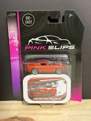 Jada Pink Slips 2024 Ford Mustang Dark Horse Red w/Tin Storage Box JADA NEW - Image 1 of 2