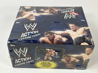 2007 TOPPS WWE ACTION WRESTLING TRADING CARD BOX (24 PACKS) Sealed box - Image 1 of 4