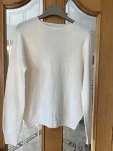 Neu Kaschmirmischung Pullover Brustumfang 98 cm Länge 60 cm passt am besten S creme - Bild 1 von 8
