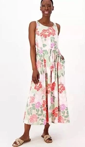 Cuddl Duds Regular Flexwear Paneled Maxi Dress Pink Floral Size Small - Picture 1 of 3