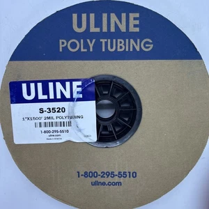 ULINE S-3520 1" x 1500 ' 2MIL Poly Tubing - Picture 1 of 2