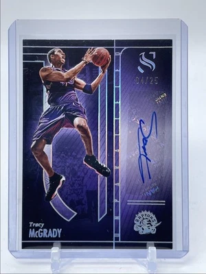 TRACY MCGRADY 2024-25 PANINI SILUETA INCOMPARABLE HOLO PLATA AUTOMÁTICO/25 Q3801 Foto 1 de 2