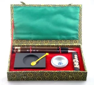 6-teiliges Set Chinesische traditionelle Schreibgeräte Geschenkbox BRANDNEU #11242211 - Bild 1 von 9
