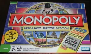 Monopoly Here And Now: World Edition Parker Bro 2008 Complete Working Banker EUC - Picture 1 of 9
