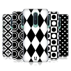 HEAD CASE DESIGNS BLACK AND WHITE PATTERNS HARD BACK CASE FOR OPPO PHONES - Picture 1 of 16