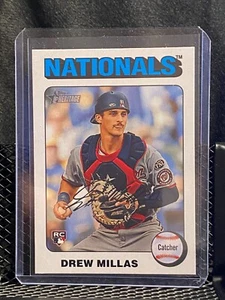 Drew Millas RC 2024 Topps Heritage High # White Border #613 Nationals - Bild 1 von 2