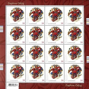 Canada - Scott 2436 - Full Pane of 16 Stamps - Christmas 2011 - MNH - Picture 1 of 1