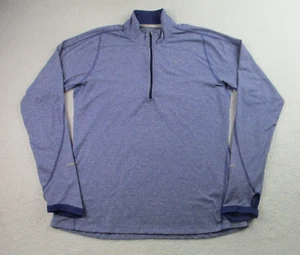Nike Running Shirt Womens L Purple Long Sleeve Pullover Dri-Fit 1/4 Zip Active - Picture 1 of 10