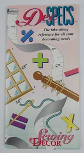Folleto DEC SPECS de decoración de costura - Gráficos consejos e ideas sobre el diseño del hogar - De colección - Imagen 1 de 5