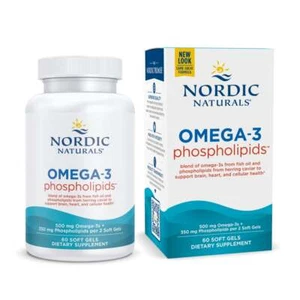 Nordic Naturals Omega-3 Phospholipids - Omega DHA & EPA Krill Alternative, 60 Ct - Picture 1 of 4