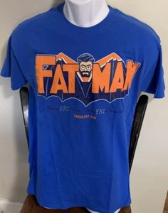 Kevin Smith FATMAN on BATMAN Smodcast Blue T-Shirt Tee Men’s Size Medium Gildan - Picture 1 of 4