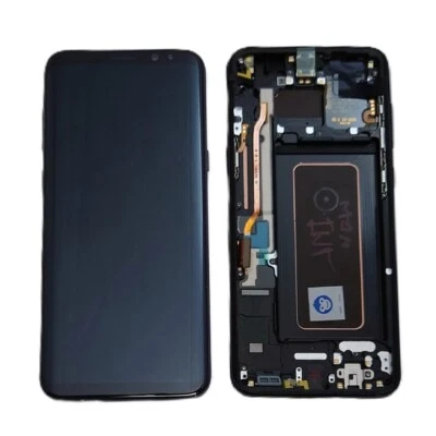 GENUINE SAMSUNG S8 PLUS G955 G955F BLACK LCD SERVICE PACK NEW SCREEN DISPAY - Image 1 of 2