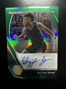 Elyjah Goss 2021 Prizm Draft #DP-EGO Draft Picks Autographs Prizms Green - Picture 1 of 1