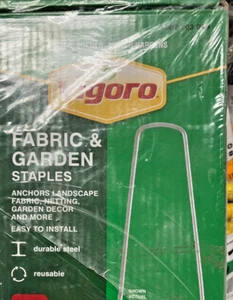 Vigoro 4 in. Anchors Landscape Fabric Netting Garden Staples (50-Pack) - Picture 1 of 4