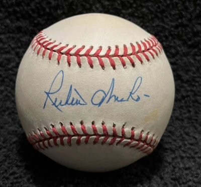 Ruben Amaro Sr SIGNED AUTOGRAPHED vintage ONL Baseball - Image 1 of 2