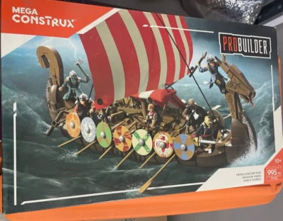 Mega Bloks Probuilder Viking Longship Raid FPH88 Collectible Building Block Toy - Image 1 of 4