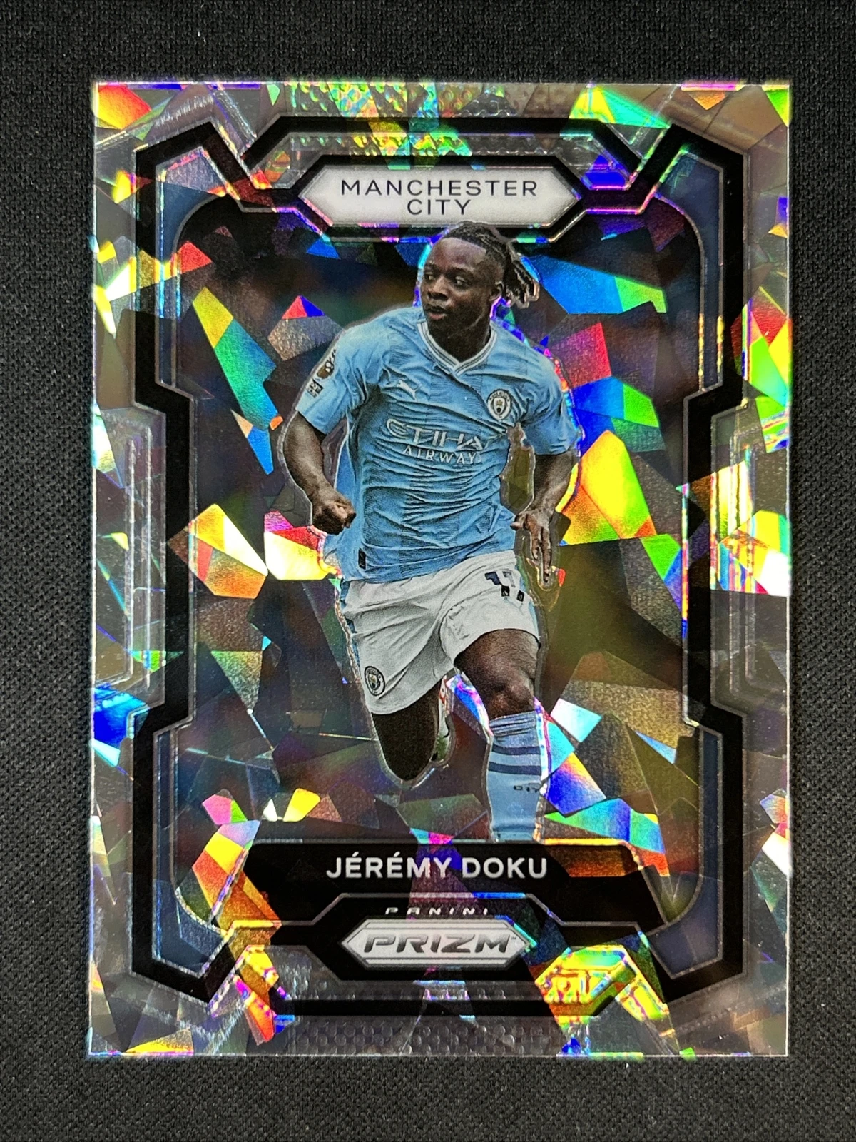 JEREMY DOKU 2023 Panini Prizm EPL ICE #11 *ss