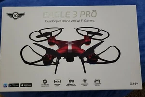 NIB Sky Rider Eagle 3 Pro Quadcopter Drone w/Wi-Fi Camera (red) - Picture 1 of 3
