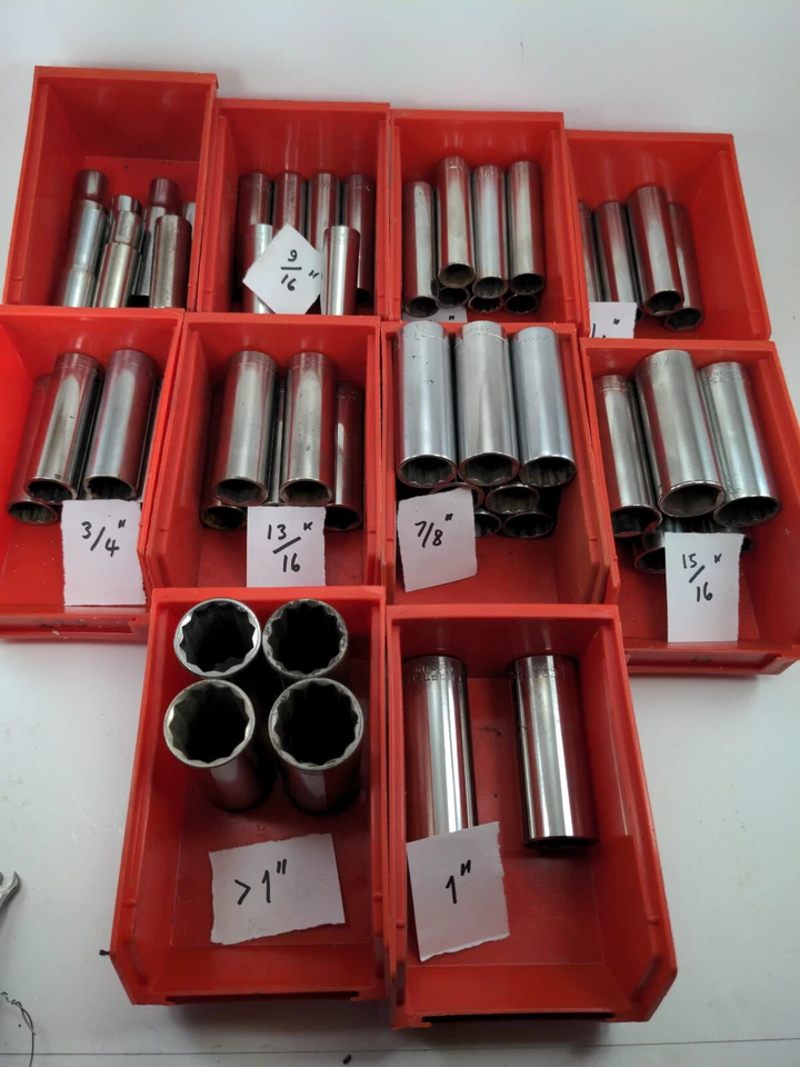 MADE in USA - ** DEEP ** Craftsman sockets 1/2" Dr -  SAE/METRIC - Pick n Mix! - Image 1 of 1