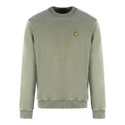 Lyle And Scott Washed Mock Neck Green Sweater