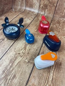 Lot bundle paper punches scrapbooking tool fiskars star flower snowflakes - Picture 1 of 7