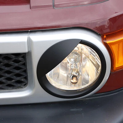 Cubierta de faro delantero negro mate ojos enojados para Toyota FJ Cruiser 2007-21 EE. UU. Foto 1 de 4