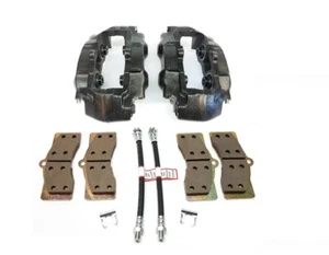 1965-82 Corvette 2 Rear GM Licensed Delco Brake Calipers, Hoses & Pads - Picture 1 of 3