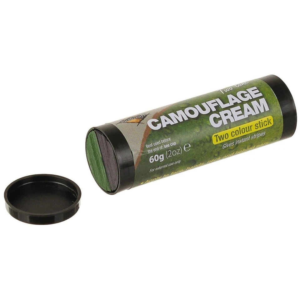 GB Camouflage Face Paint Stick Black-OD Green Camo 2 Colors 60g - Image 1 of 1